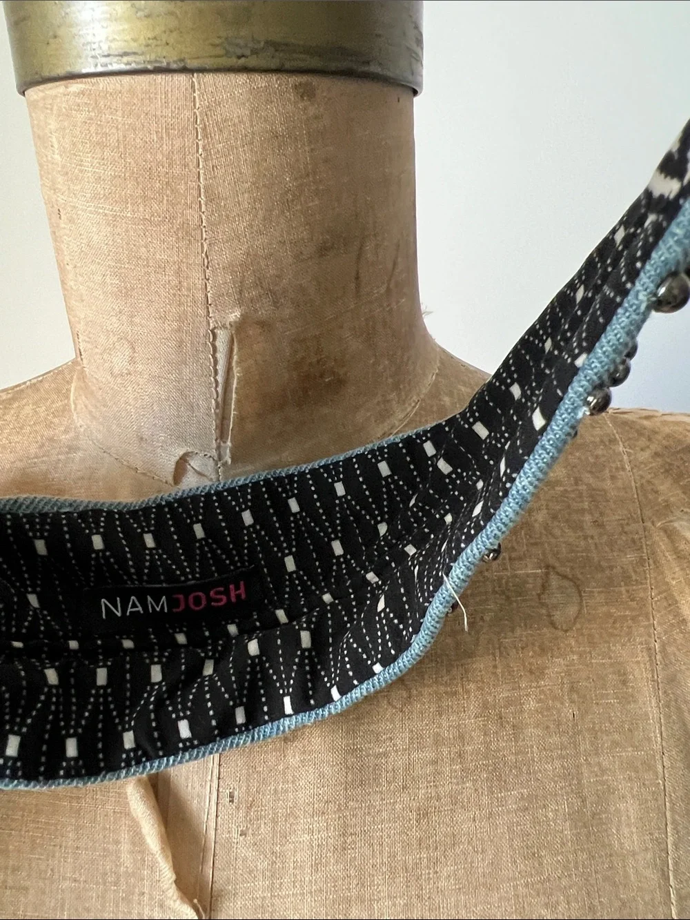 Namjosh denim studded headband